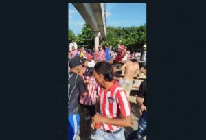 agresión en el estadio