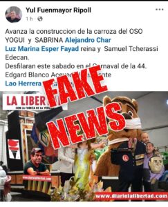 Diario La Libertad hace claridad sobre noticia falsa
