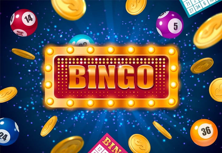 Bingo Lottery Realistic Poster