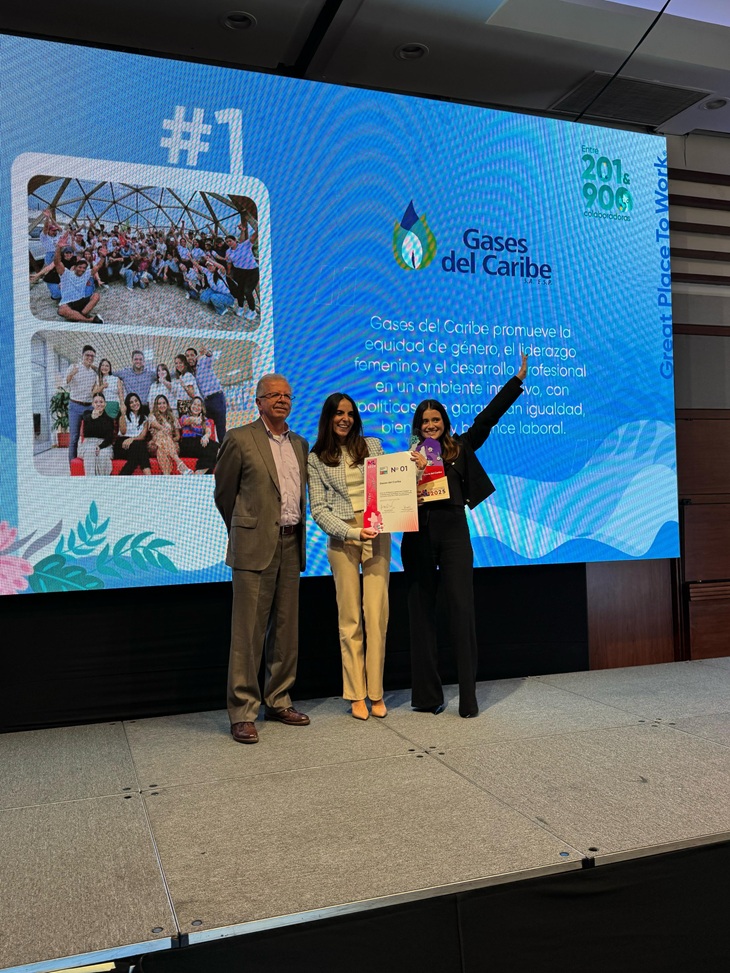 Gases del Caribe, la mejor empresa para trabajar las mujeres en Colombia
