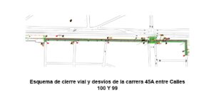 cierre vial en miramar