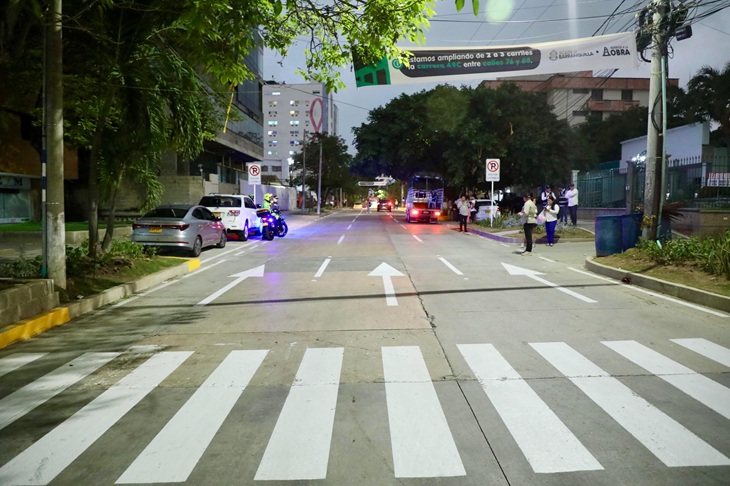 Entra en operación la ampliación de la carrera 49C entre calles 76 y 88 de Barranquilla