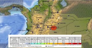Temblor en colombia