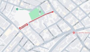 Cambio vial calle 84 cras 75C y 76