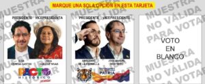 Voto para la segunda vuelta
