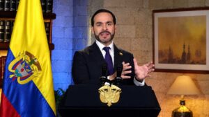 presidente protesta